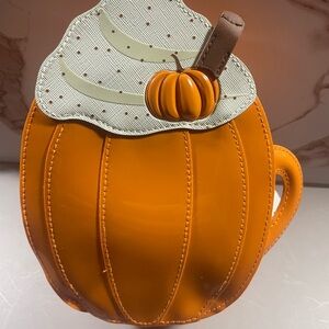 Bath & Body Works Pumpkin Cosmetic Bag - Orange and Brown
